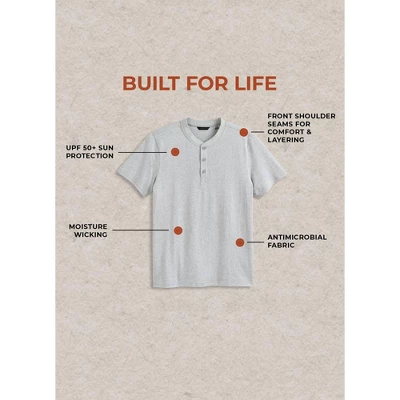 Jockey Outdoors By Luke Bryan Men's Short Sleeve Henley 6 Jockey Outdoors By Luke Bryan Men's Short Sleeve Henley - Image 4