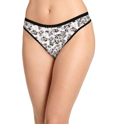 Jockey Women's Organic Cotton Stretch Logo Thong - 3 Pack 3 Jockey Women's Organic Cotton Stretch Logo Thong - 3 Pack