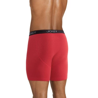 Jockey Men's Lightweight Cotton Blend 7" Long Leg Boxer Brief - 4 Jockey Men's Lightweight Cotton Blend 7" Long Leg Boxer Brief - - Image 2