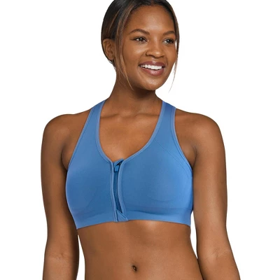Jockey Women's Seamfree Mid Impact Zip Front Sports Bra 8 Jockey Women's Seamfree Mid Impact Zip Front Sports Bra - Image 6