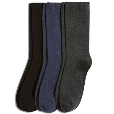 Jockey Women's Non-Binding Crew Socks - 3 Pack 3 Jockey Women's Non-Binding Crew Socks - 3 Pack
