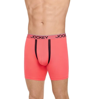 Jockey Men's Big Man Chafe Proof Pouch Microfiber 6" Boxer Brie 6 Jockey Men's Big Man Chafe Proof Pouch Microfiber 6" Boxer Brie - Image 4