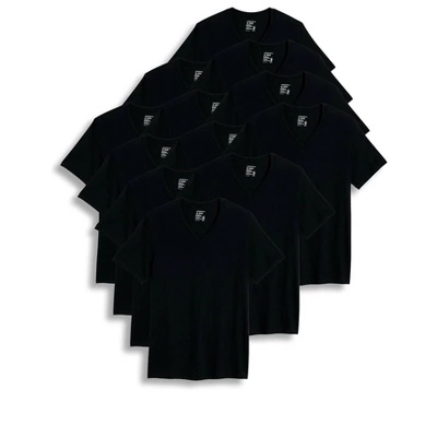 Jockey Men's Big & Tall Classic V-Neck T-Shirt - 12 Pack 6 Jockey Men's Big & Tall Classic V-Neck T-Shirt - 12 Pack - Image 4