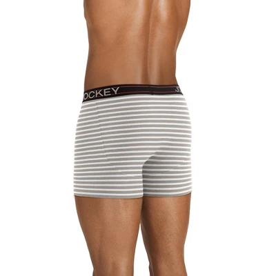 Jockey Men's Lightweight Cotton Blend 5" Boxer Brief - 4 Pack 4 Jockey Men's Lightweight Cotton Blend 5" Boxer Brief - 4 Pack - Image 2